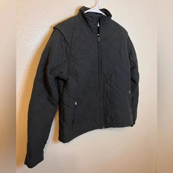 ADIDAS Lightweight Black Quilted Puffer Jacket Womans L Black - Picture 6 of 6